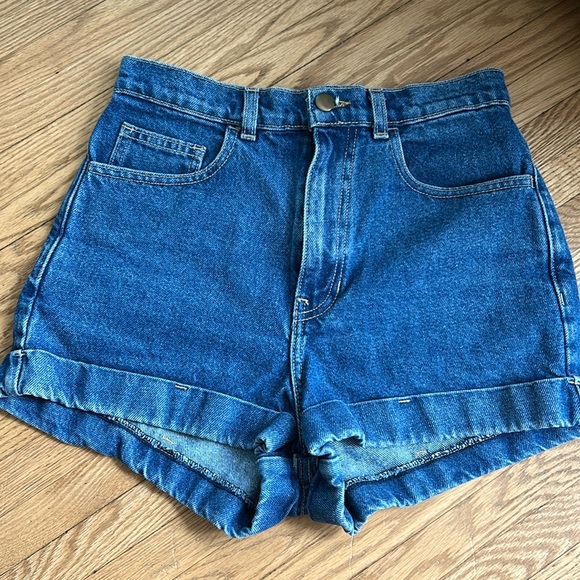American apparel high-waisted jean shorts - Picture 1 of 5